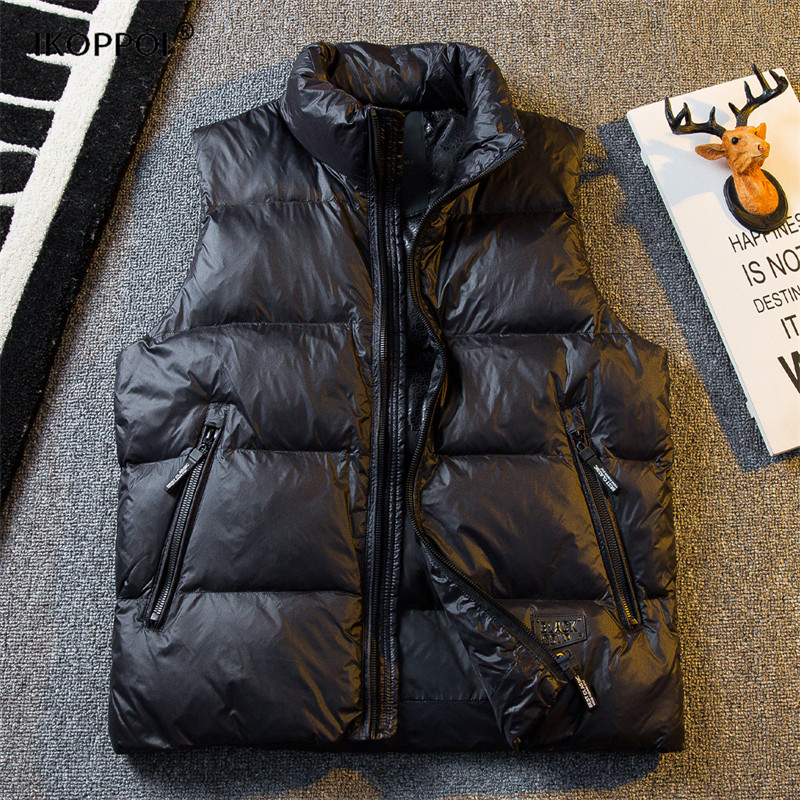 高端男士潮牌羽绒马甲无袖背心2025秋冬季轻薄马夹坎肩保暖外套