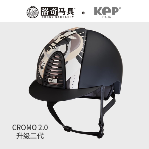 哑黑意大利进口马术头盔KEP马具