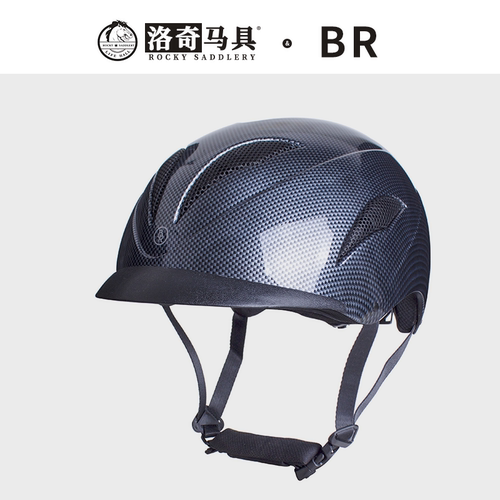 碳纤可调节安全防磨洛奇马术头盔