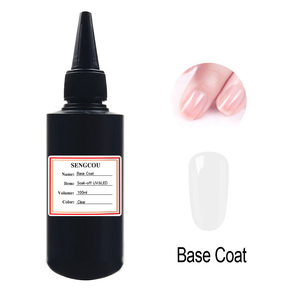 大瓶美甲店专用底胶免洗钢化硬式磨砂封层加固镀晶延长胶超粘钻胶