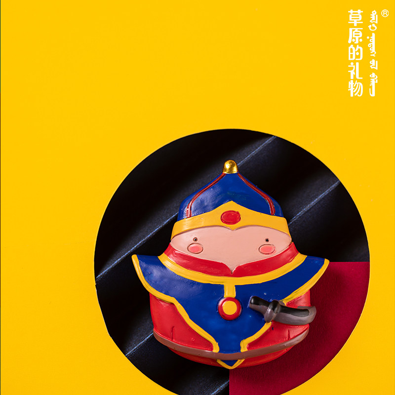 草原的礼物新款卡通动漫呆萌士兵实用磁吸冰箱贴内蒙古伴手礼磁性