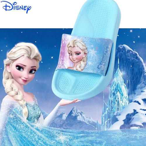冰雪奇缘爱莎公主迪士尼儿童凉拖鞋女孩夏季可爱卡通软底亲子拖鞋