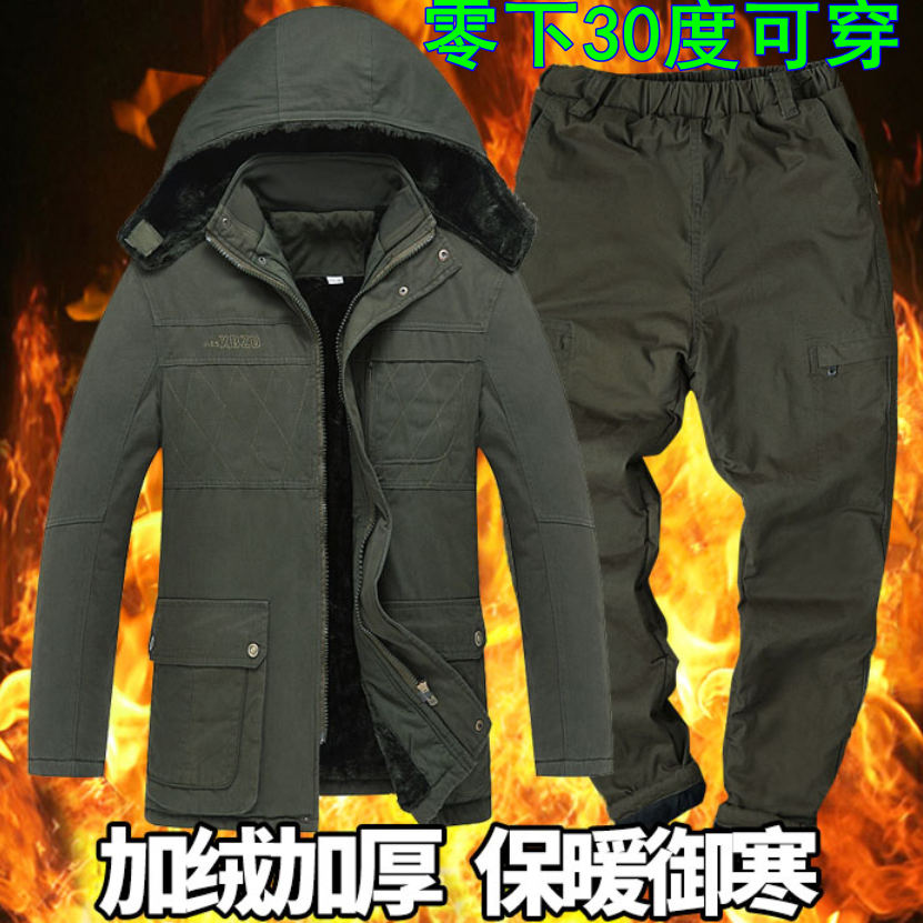 套装冬季加绒电焊防烫耐磨工作服