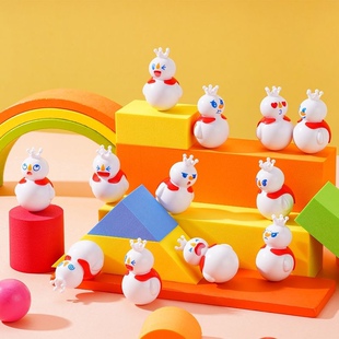 蜜雪冰城不倒翁盲盒黑色雪王魔法铺桌面精致创意摆件玩具多种表情