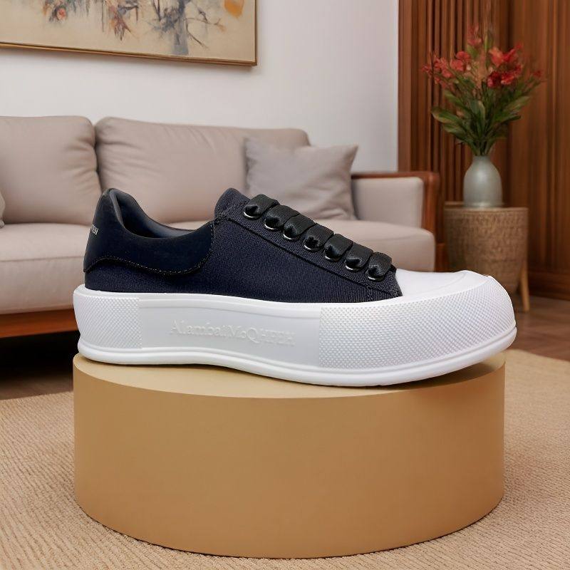 欧洲站春季潮牌透气板鞋男女情侣运动休闲黑白松糕厚底网红小白鞋,流行男鞋,休闲板鞋,淘宝优惠券,粉丝福利购,淘宝优惠卷