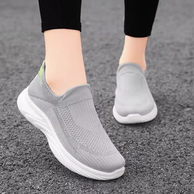 女式2026新款透气一脚蹬休闲鞋百搭春夏秋冬女生运动鞋软底防滑鞋