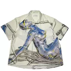 Casabulca Hikaru Goto 2g Poggy God Limited Edition Illustration Fashion Couple Matching Short-Sleeve Trendy Shirt
