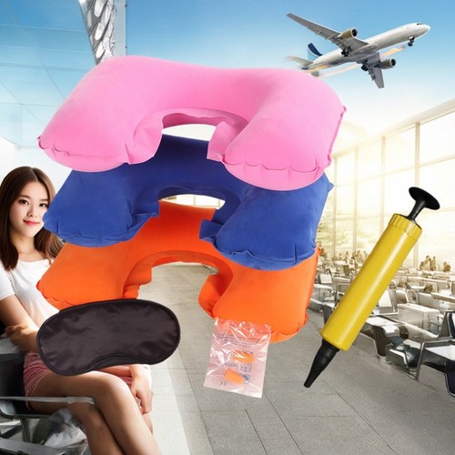 便携u型充气枕头飞机枕火车旅行