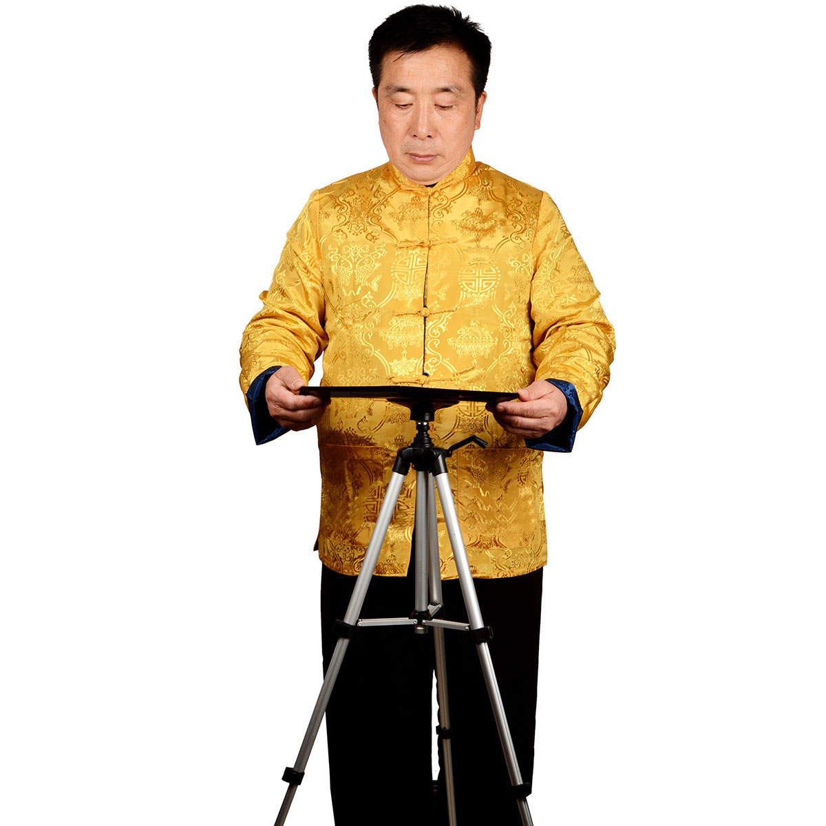 速发专业罗盘支架吸经架三脚杖测量水平仪大罗盘便携式
