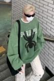 直播品质!秋冬重磅水洗做旧圆领卫衣XZ203-W616-P58，男装卫衣，星座203
