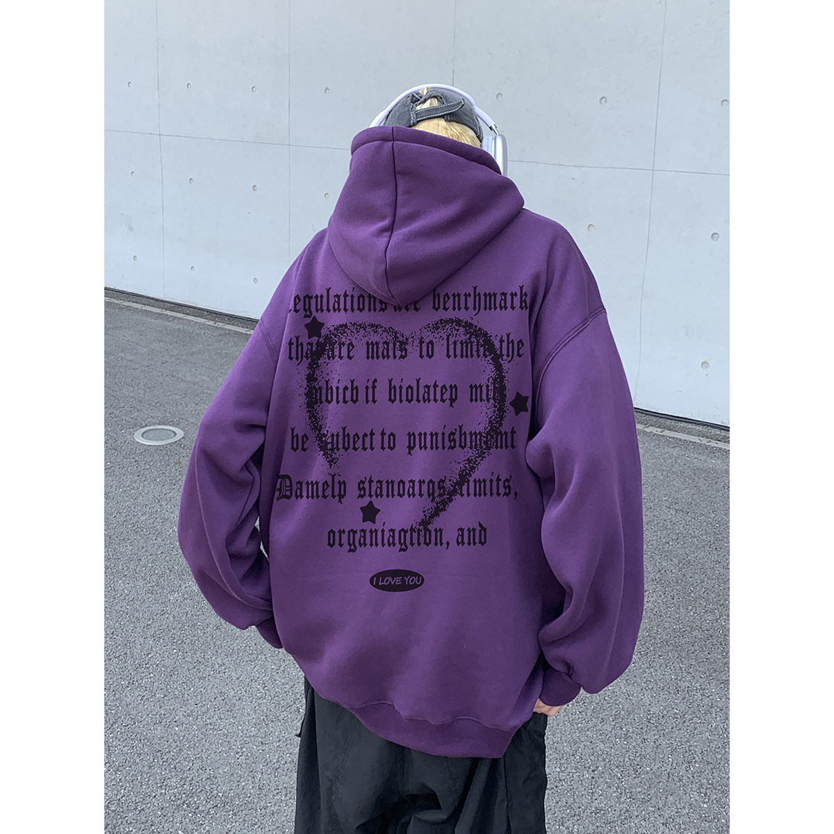 直播品质！重磅加绒新品连帽宽松套头卫衣XZ203-W651加绒-P58,男装卫衣,星座203