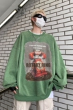直播品质!秋冬重磅水洗做旧圆领卫衣XZ203-W623-P58，男装卫衣，星座203