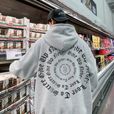 抖音供货秋冬加绒加厚连帽宽松长袖卫衣XZ203-W72-P65，男装卫衣，星座203