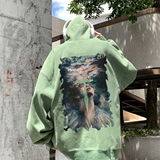 水洗做旧连帽卫衣XZ203-W96-P68，男装卫衣，星座203