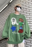 直播品质!秋冬重磅水洗做旧圆领卫衣XZ203-SW622-P58.，男装卫衣，星座203