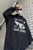 直播品质!23秋冬新重磅水洗做旧连帽卫衣XZ203-W617-P68，男装卫衣，星座203