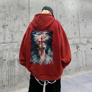 水洗做旧连帽卫衣   XZ203-W96-P68图片