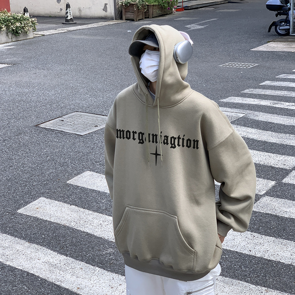 直播品质！重磅加绒新品连帽宽松套头卫衣XZ203-W652加绒-P58,男装卫衣,星座203
