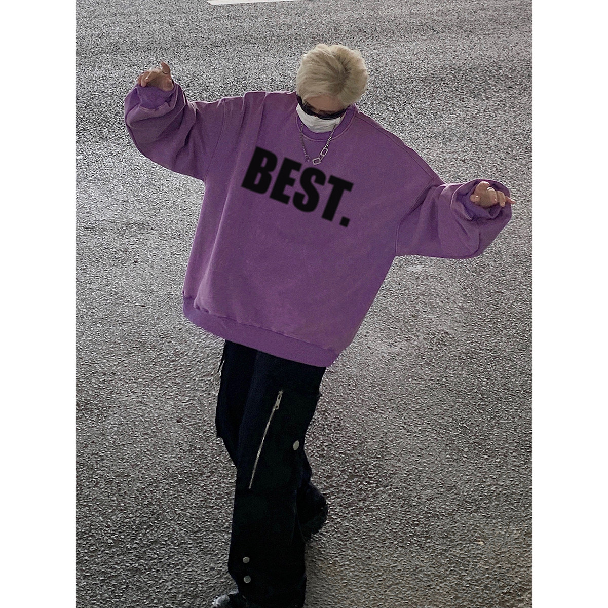 直播品质！秋冬重磅水洗做旧卫衣XZ203-W604-P58..，男装卫衣，星座203