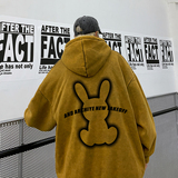 水洗做旧连帽卫衣XZ203-W100-P68，男装卫衣，星座203