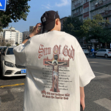 XZ203-T518-P2823夏季新款印花圆领宽松T恤短袖，男装T恤，星座203
