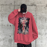 直播品质!秋冬重磅水洗做旧圆领卫衣XZ203-SW637-P58，男装卫衣，星座203