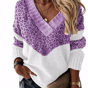korean sweater print lapel women fashion