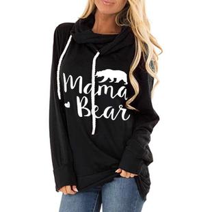 hooded ladies Loose fashionable tops pullover sweatshirt