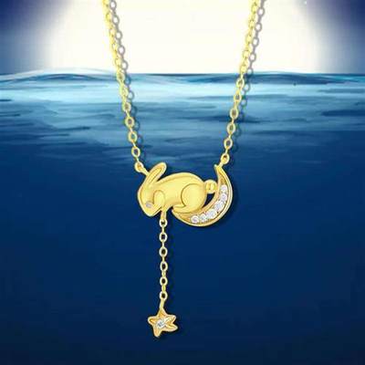 Rui Rabbit Pendant Moon Smart and Cute Rabbit Necklace