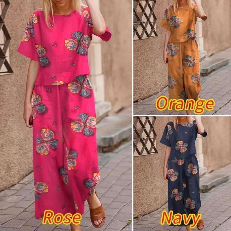 spring autumn new womens fashion cotton hemp flower sleeves