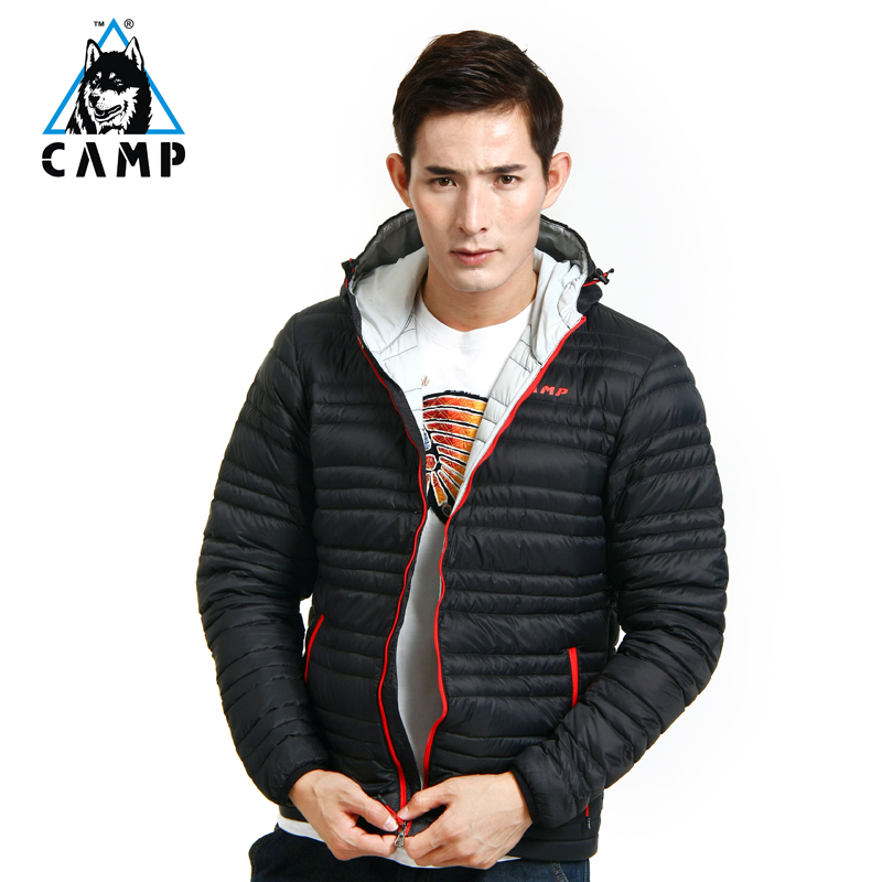 camp意大利超轻薄防风帽羽绒服