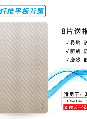 适用真我Realme Pad平板后膜10.4防滑Wifi磨砂RealmePad Lte轻薄网格透气散热半隐形手感好电竞防指纹后壳膜