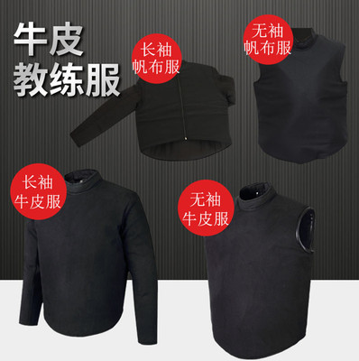 牛皮训练服帆布专业代课击剑器材