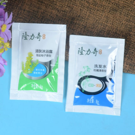 隆力奇8克柑橘清香型洗发水海盐柚子香型沐浴露小袋装酒店洗头乳