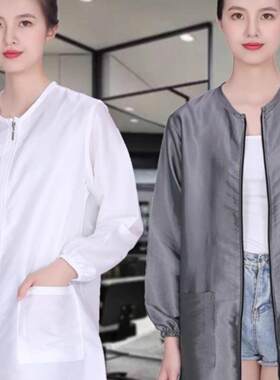 理发师工作服不沾发男女时尚防水罩衣发廊店染发围裙烫染师专用