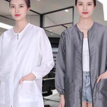 理发师工作服不沾发男女时尚防水罩衣发廊店染发围裙烫染师专用