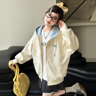 女童超好看韩系外套春秋款2026新款女大童韩版休闲儿童春装棒球服