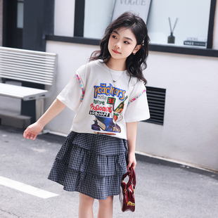 女童时尚套装洋气时髦裙子2026超火夏装儿童夏季新款夏天好看衣服