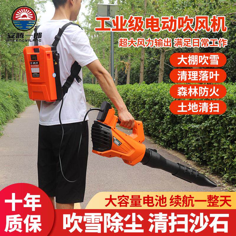 锂电大功率吹风机环保落叶工业电动强力吹雪机手持鼓风机家用除尘 - 实物图