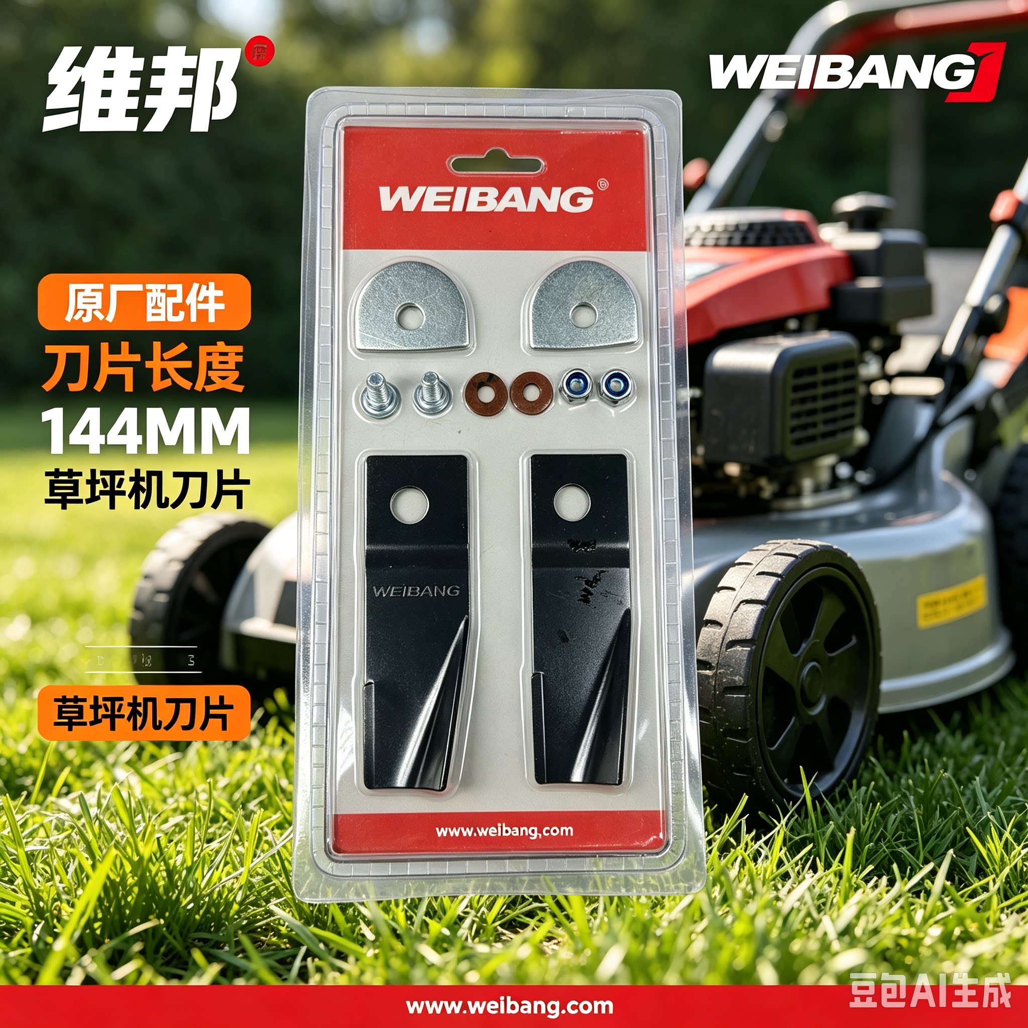 维邦草坪机原厂专用甩刀片图片