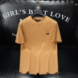 2024夏装新款丝光棉男短袖t恤百搭高品质欧货25062P70沙发卡其，男装T恤，钱塘6009(原3017)