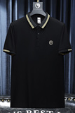 欧货高品质丝光棉2023夏季新款男士短袖POLO衫5506-P75白沙发，男装Polo衫，钱塘6009(原3017)