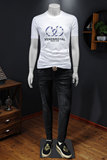2024夏装新款丝光棉男士短袖t恤百搭高品质欧货25101P80假模白，男装T恤，钱塘6009(原3017)