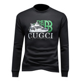 2025镂空四季款纯棉男士圆领潮流刺绣时尚卫衣QT6009-9917-P125，男装卫衣，钱塘6009(原3017)