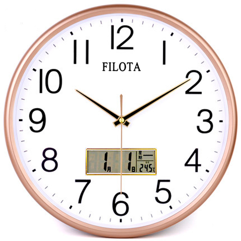 现代创意风简约时尚圆形电子钟表