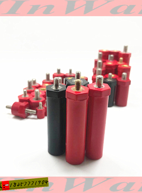 绝缘柱支撑柱jyz-14*55mm低压m4螺杆阴阳支柱绝缘子固定桩bmc树脂