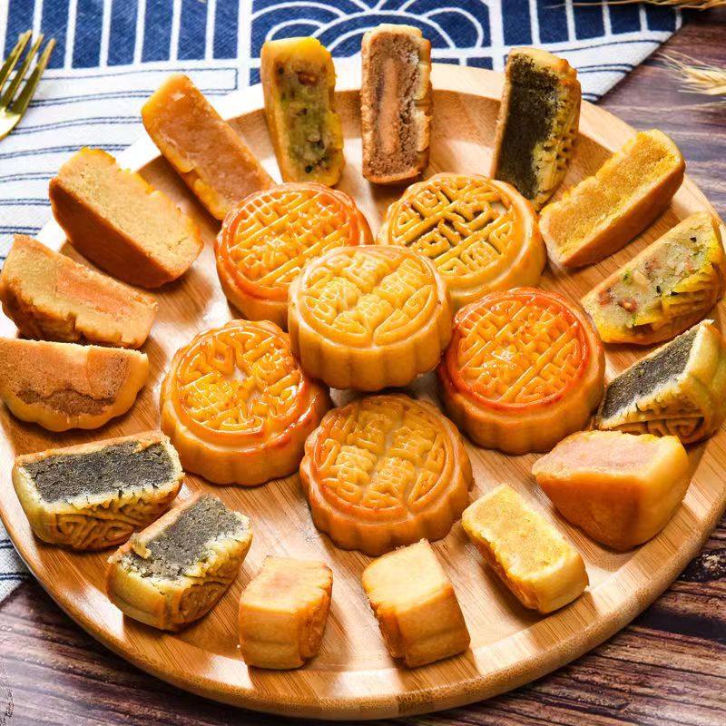 迷你小月饼散装多口味 水果味哈密瓜凤梨香橙广式中秋糕点心零食