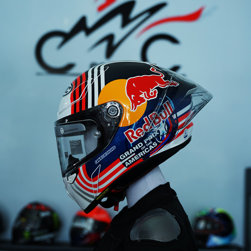 韩国HJC RPHA1 RED BULL GP奥斯丁红牛大尾翼摩托车头盔机车全盔