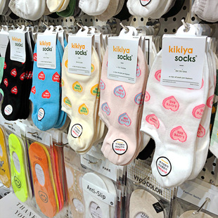 隐形袜子清新少女爱心薄棉袜韩版 新款 透气短袜 船袜女春夏季 夏款