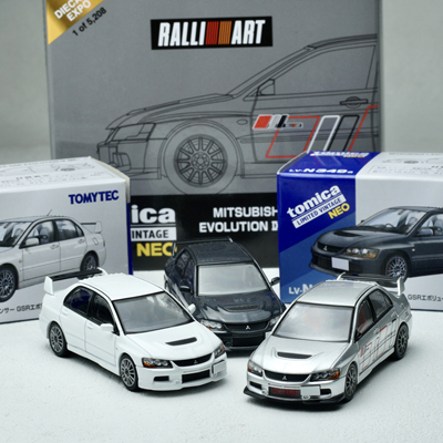 多美卡tlv evo9车模 三菱evolution ra拉力艺汽车模型 lv-N349b
